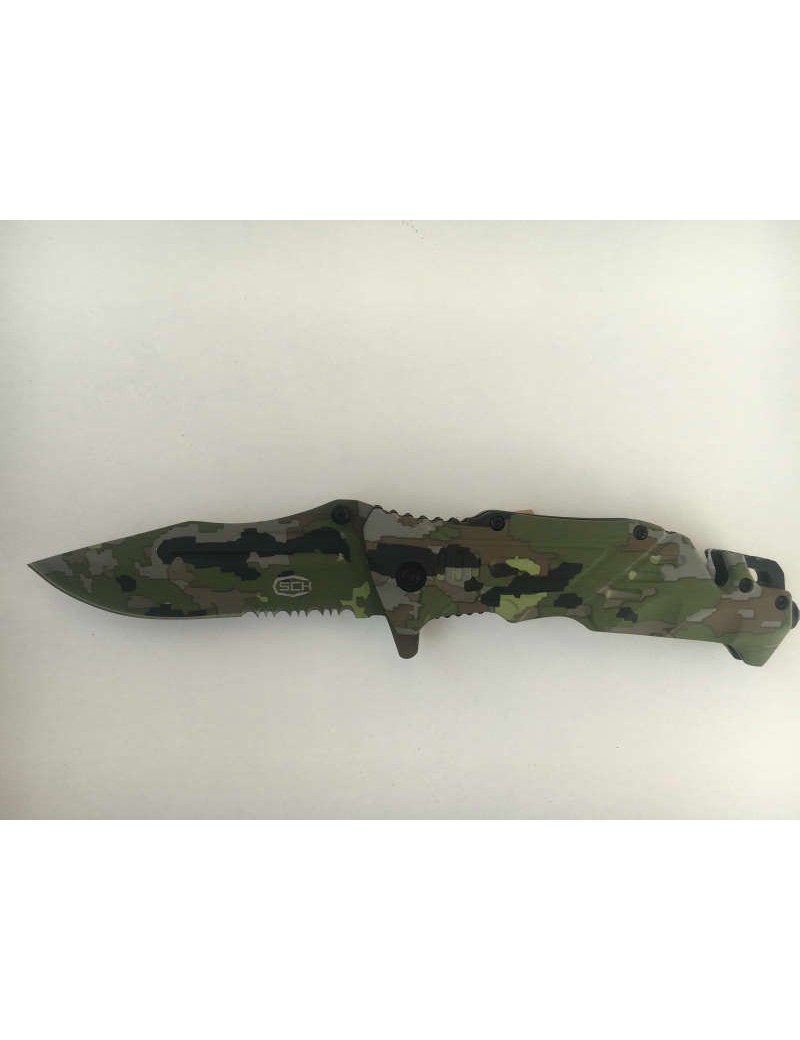 CUCHILLOS DE UÑA DE ACERO CUCHILLO TACTICO PLEGABLE CAMO K24 [CW-K24]
