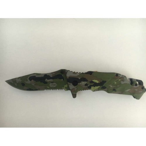 CUCHILLOS DE UÑA DE ACERO CUCHILLO TACTICO PLEGABLE CAMO K24 [CW-K24]