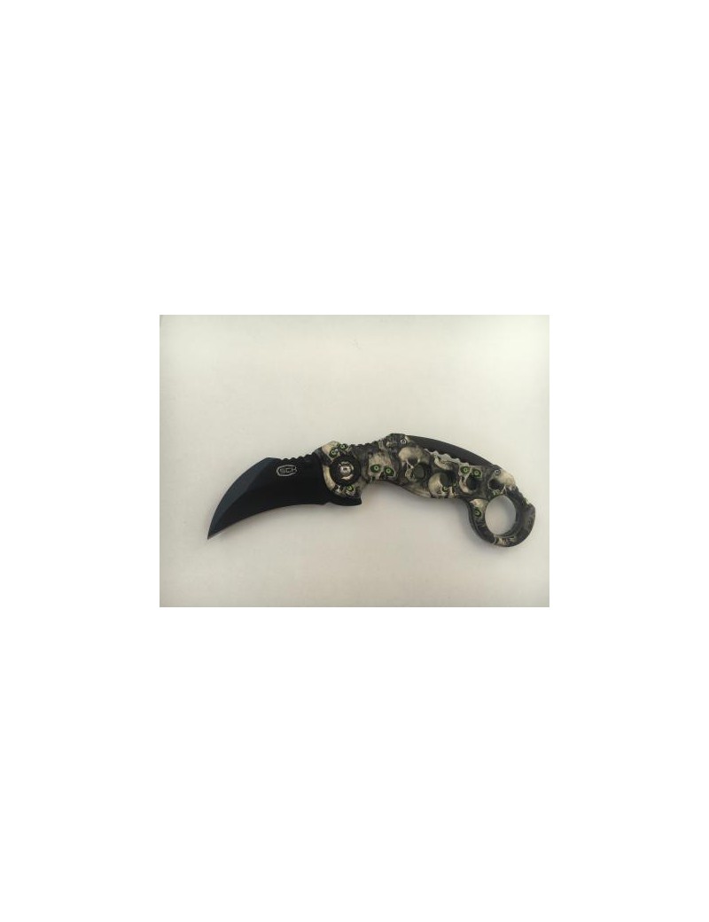 COLTELLO KARAMBIT RICHIUDIBILE STEEL CLAW KNIVES SKULL [CW-X10]