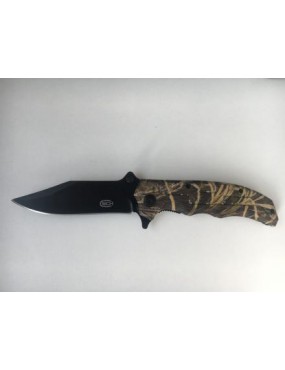 COLTELLO TATTICO RICHIUDIBILE STEEL CLAW KNIVES GREEN CAMO K595 [CW-K595]