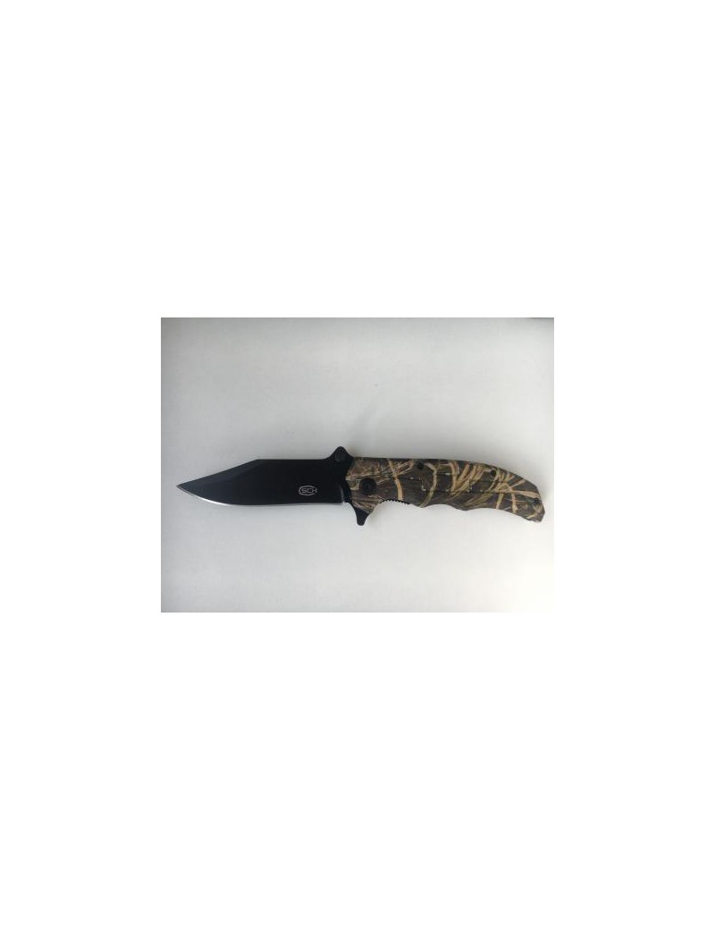 COLTELLO TATTICO RICHIUDIBILE STEEL CLAW KNIVES GREEN CAMO K595 [CW-K595]