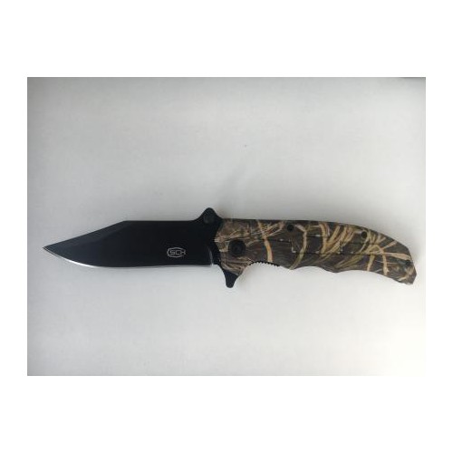COLTELLO TATTICO RICHIUDIBILE STEEL CLAW KNIVES GREEN CAMO K595 [CW-K595]