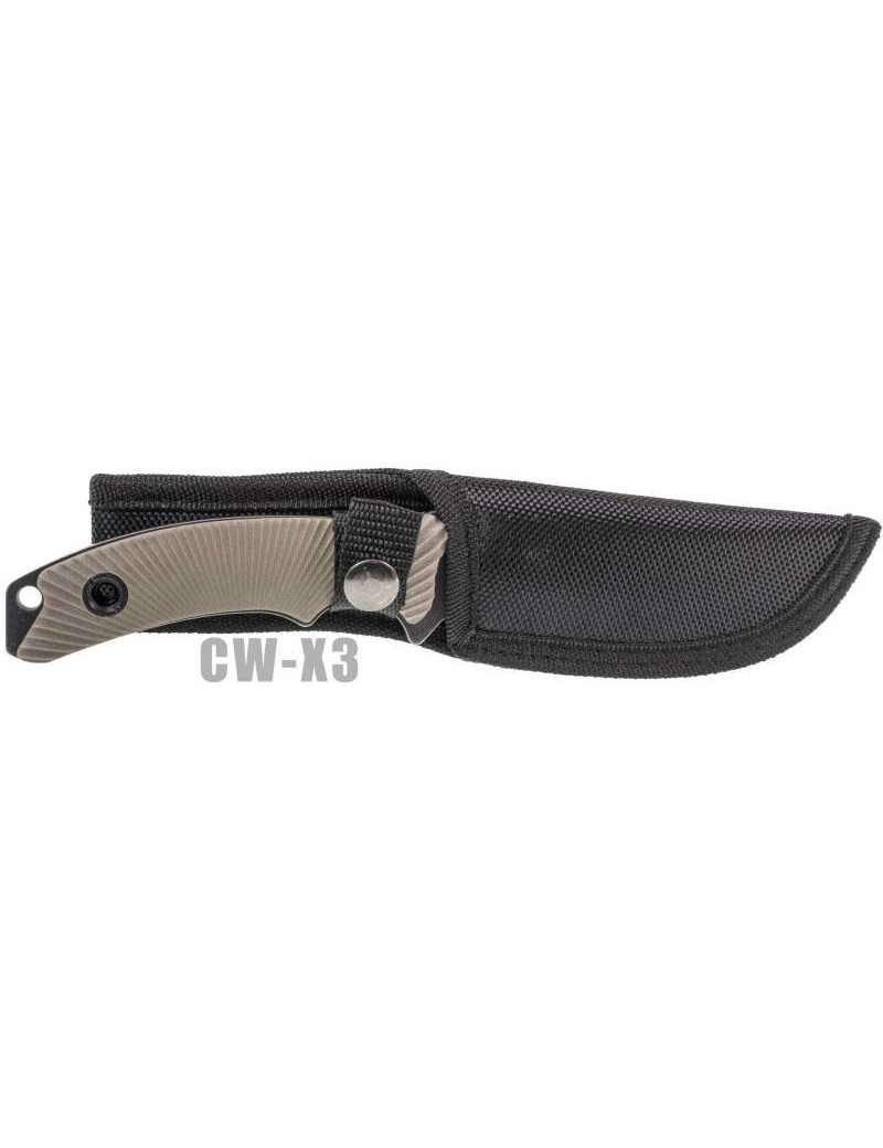 SCK X3 FIXED BLADE KNIFE WITH TAN HANDLE (CW-X3)