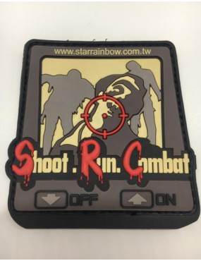 PATCH SHOOT RUN COMBAT WITH VELCRO [SRC02]