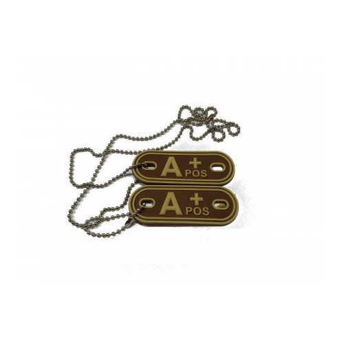 PATCH DOG TAG TAN DEFCON 5 A POSITIVO [D5-JTG-37-POS T A+]