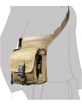 BORSA-COSCIALE MULTITASCA NERA VEGA HOLSTER IN CORDURA  [2B32N] 2