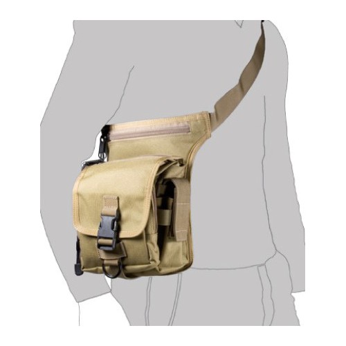 BORSA-COSCIALE MULTITASCA NERA VEGA HOLSTER IN CORDURA  [2B32N]