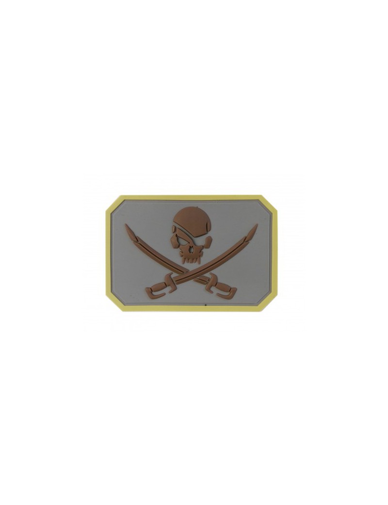 EMERSON PATCH PIRATE SKULL IN PVC [EM5553]