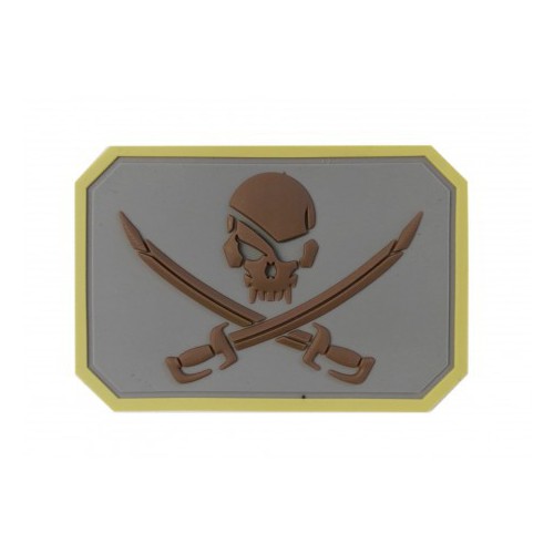 PARCHE DE CALAVERA PIRATA EMERSON EN PVC [EM5553]