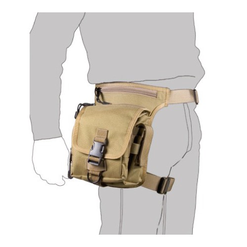 BORSA-COSCIALE MULTITASCA NERA VEGA HOLSTER IN CORDURA  [2B32N]