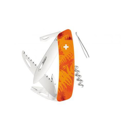COLTELLO SWIZA TT05 TICK TOOL ORANGE FERN [C410 902060]