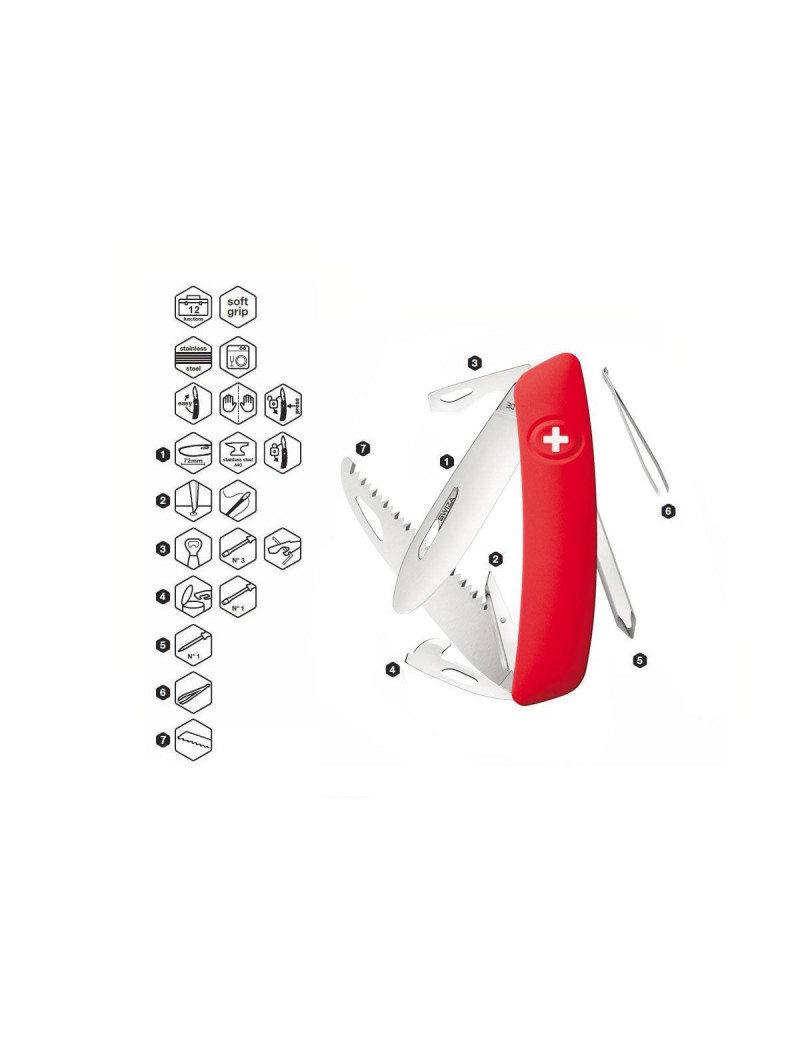 COUTEAU SWIZA J06 JUNIOR RED [C410 611001]