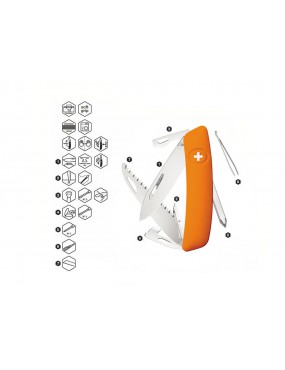 COUTEAU SWIZA D06 ORANGE [C410 601060] 2