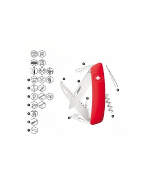 COUTEAU ROUGE SWIZA D05 [C410 501000] 2