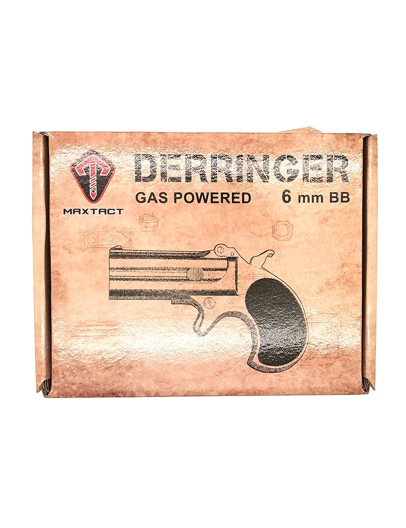 PISTOLET A GAZ AIRSOFT MAXTACT DERRINGER GOLD 6MM [211638]