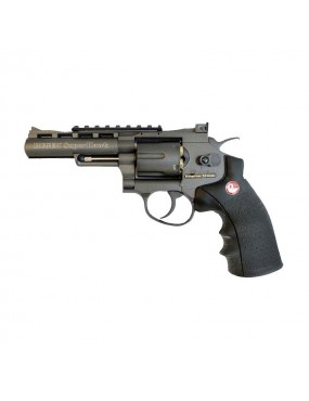 RUGER SUPER HAWK 4" CO2 NOIR FULL METAL AVEC RAIL [25778]