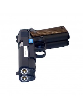 WE DUELLER 1911 DOUBLE CANON NOIR GAZ BLOWBACK [7726] 2