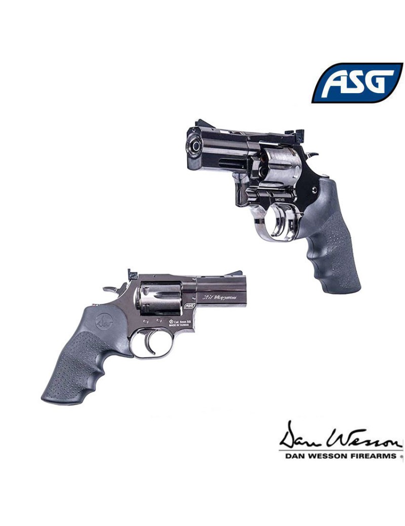REVOLVER DAN WESSON 715 2,5 '' NOIR ACIER CO2 6MM ASG [18613]