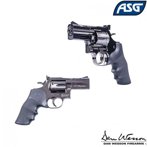 REVOLVER DAN WESSON 715 2,5 '' STEEL BLACK CO2 6MM ASG [18613]