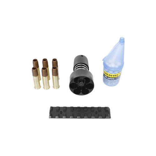 PISTOLA REVOLVER DAN WESSON 6 PULGADAS 6MM PLATA CO2 COMPLETO METAL [ICE11] [17479]