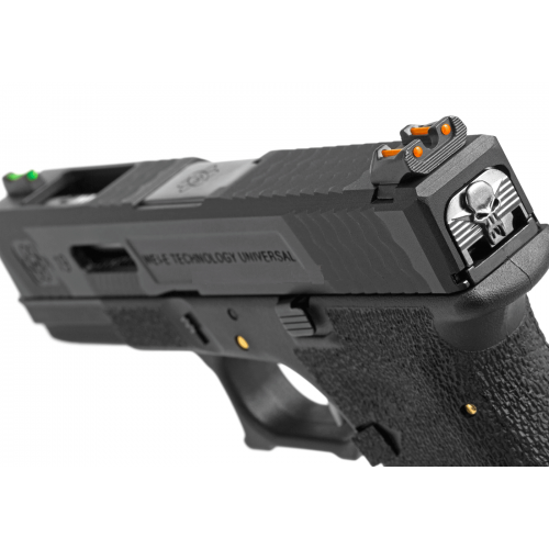 GASPISTOLE WIR G19 G-FORCE BLOWBACK T5  6mm SCHWARZ UND SILBER [7734]