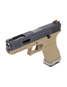 PISTOLA GAS G17 G-FORCE TAN CARRELLO NERO/SILVER WE [26029] 2
