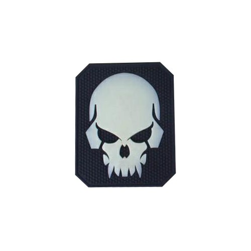 EMERSONGEAR PATCH PVC PIRATESKULL BIANCO E NERO GID [EM5550B]