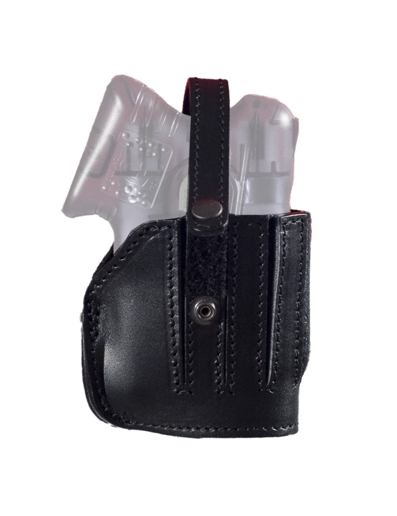 FONDINA IN CUOIO NERO PER GUARDIAN ANGEL [5073-36-10_059_DX]