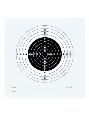 JS-TACTICAL TARGET FEUILLES 14 X 14 BLANC SET 100 PIÈCES [JS-TG01W]