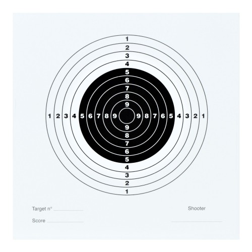 JS-TACTICAL TARGET SHEETS 14 X 14 BLANCO SET 100 PIEZAS [JS-TG01W]