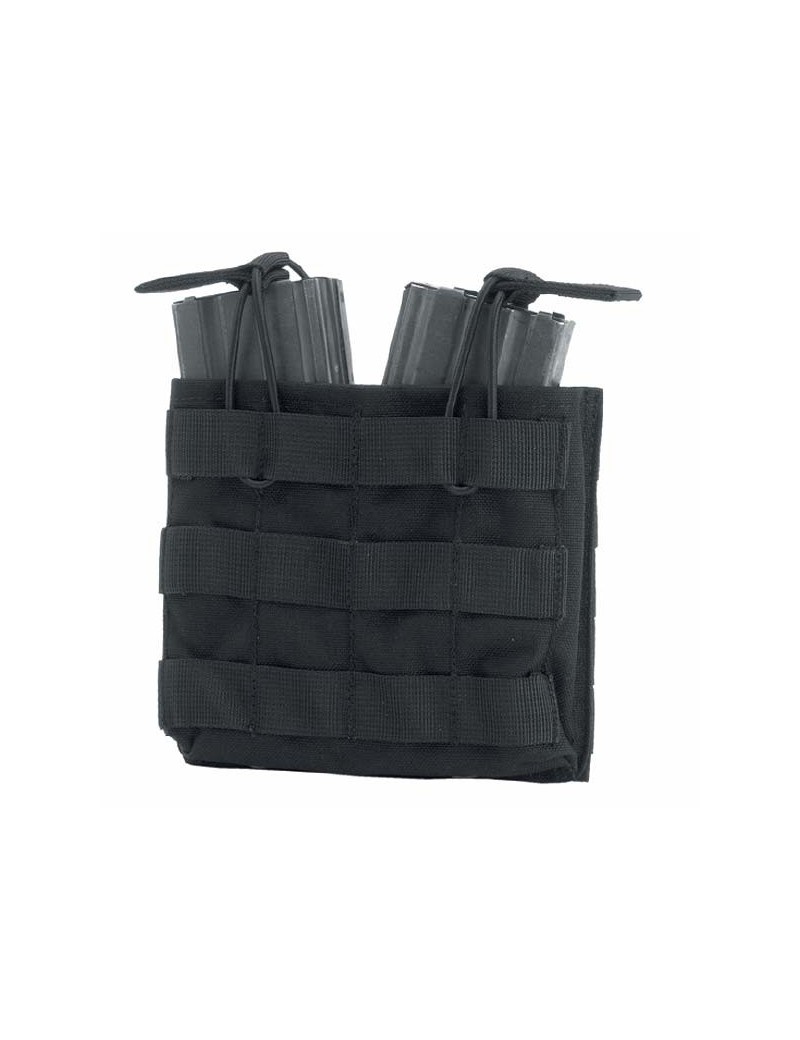 PORTA CARICATORE DOPPIO A MOLLE M4-AK NERO DEFCON 5  [D5-M4AKDO B]