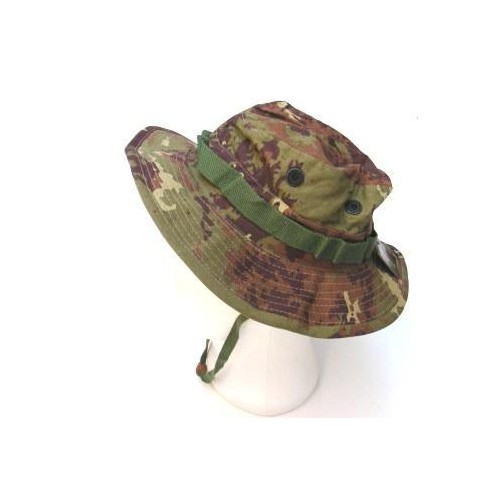CAPPELLO JUNGLE CON FALDA IN COTONE VEGETATO ITALIANO TG. S  [JM-014S]