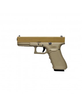 GLOCK G17 WE GAS BLOWBACK PISTOL 4 GENERATION TAN [W057T]