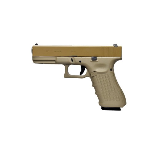 PISTOLA GLOCK G17 WE A GAS SCARRELLANTE 4 GENERAZIONE TAN [W057T]