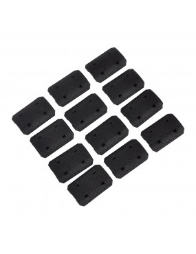 MP RAIL COVER FOR M-LOK 12 PIECES SET BLACK [MP2028-B]