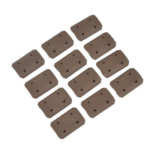 MP SCHIENENABDECKUNG FÜR M-LOK 12-TEILIGES SET COYOTE TAN [MP2028-T]