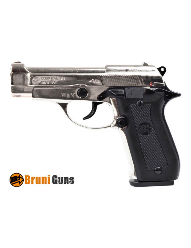 BRUNI PISTOLA A SALVE MODELLO 84 9 MM NICKEL [BR-2700N]
