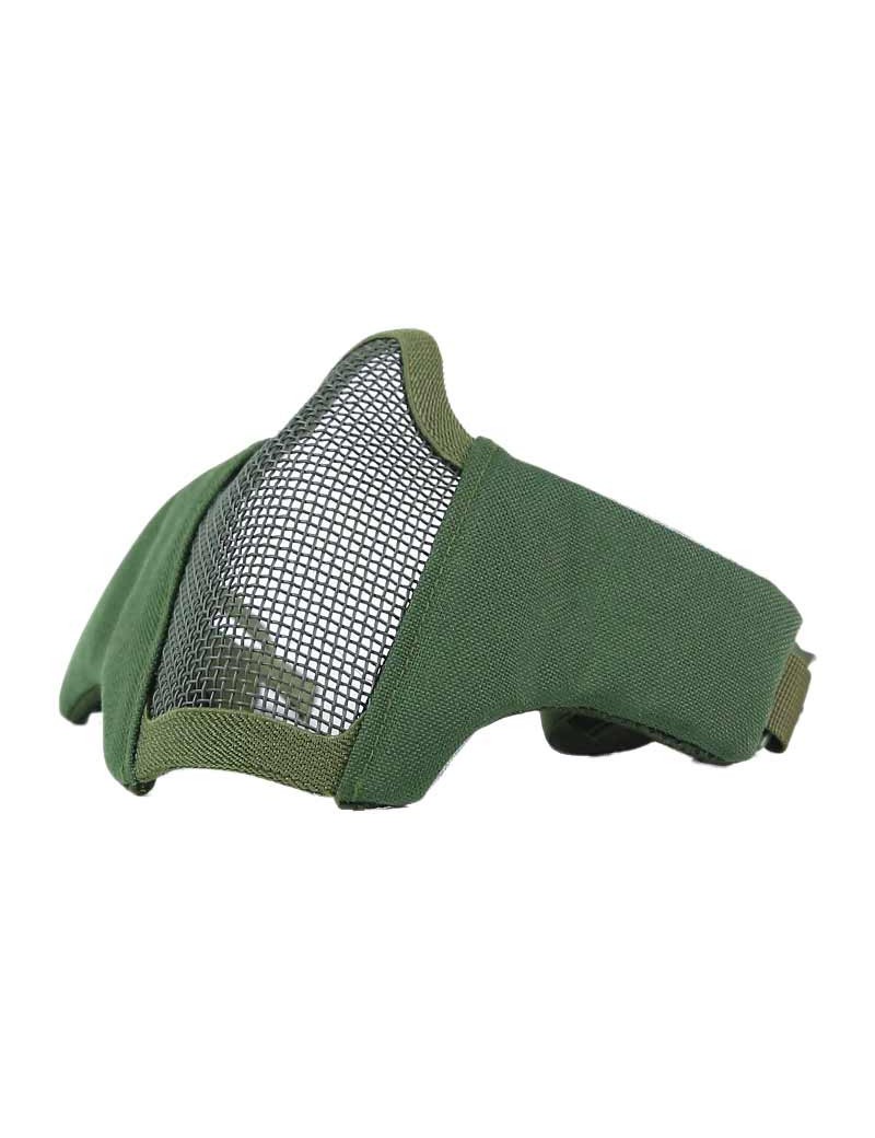 MASCHERA A RETE IN METALLO VERDE DRAGONPRO [DRA213016]