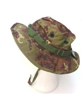 JUNGLE HAT WITH BRIM IN ITALIAN VEGETABLE COTTON TG. M. [JM-014M]