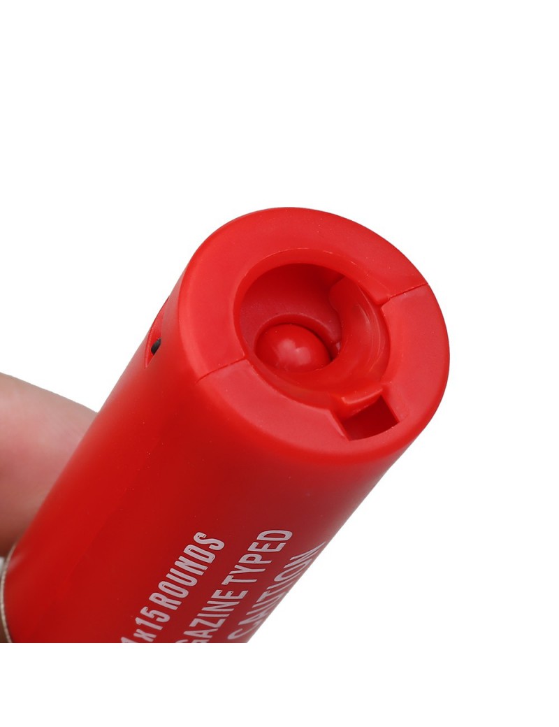 CARTUCHO WOSPORT 1X15 - 6 PIEZAS ROJO [WO-EX15RED]