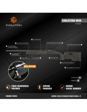 M40A5 BLACK SNIPER WITH REINFORCED SPRING EVOLUTION [EC90SR] 2