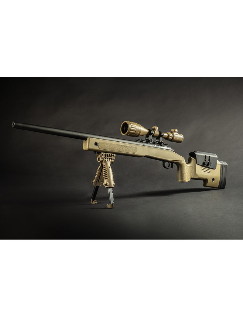 M40A5 TAN SNIPER WITH REINFORCED SPRING EVOLUTION [EC90SR-T]