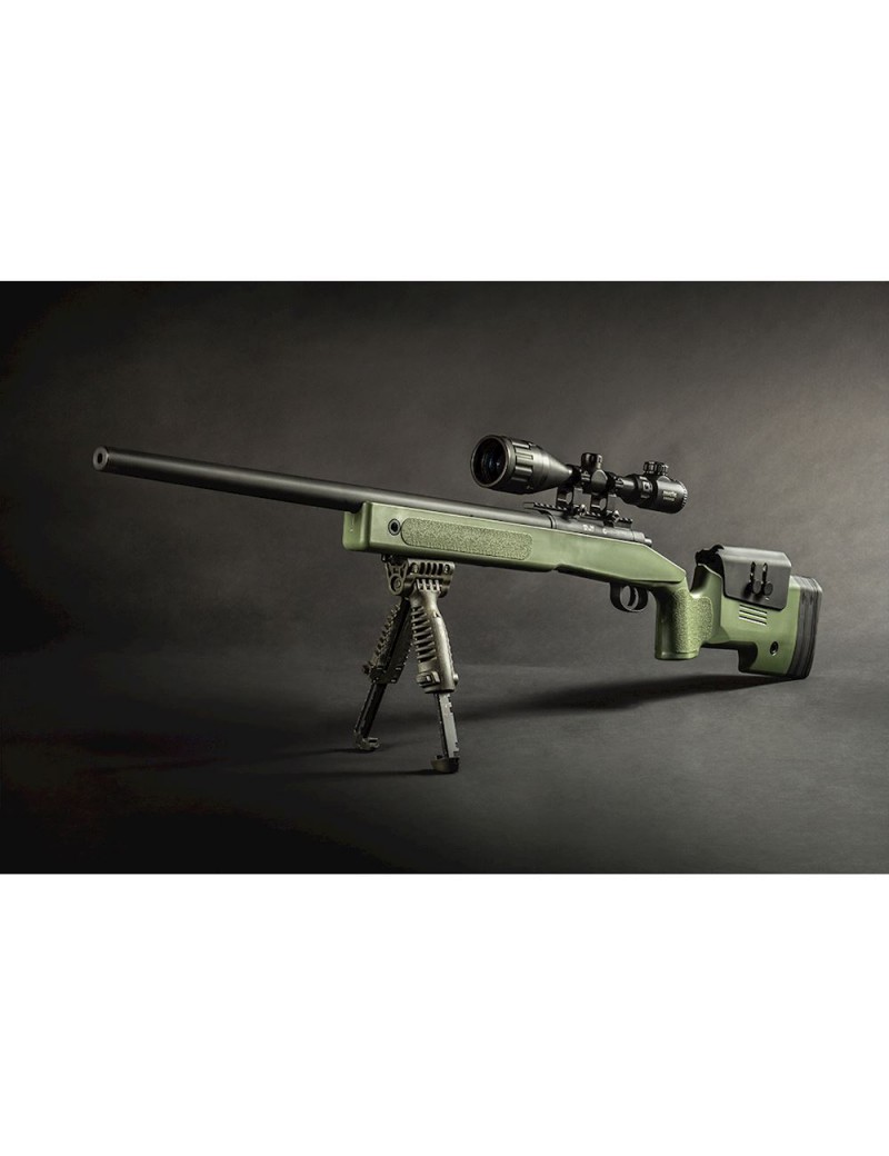 SNIPER M40A5 VERT AVEC RESSORT EVOLUTION RENFORCÉ [EC90SR-G]
