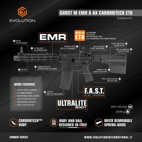 M4 GHOST M EMR A CARBONTECH ETU EVOLUTION [EC32AR-ETU]