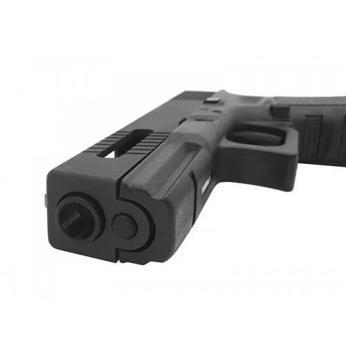 PISTOLA HWASAN G17 SERIES GAS SCARRELLANTE (TOP METAL SLIDE - BLACK) [110948]