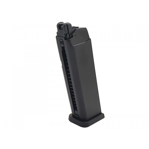 HWASAN G17 SERIES GAS BLOWBACK PISTOLE (OBERER METALLSCHLITTEN - SCHWARZ) [110948]