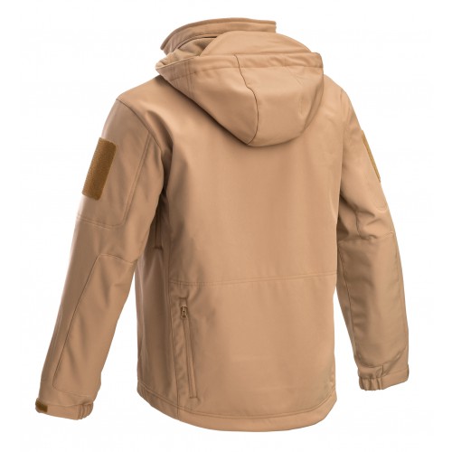 VESTE TACTIQUE SOFTSHELL DEFCON 5 MARRON COYOTE [D5-3430 CB]