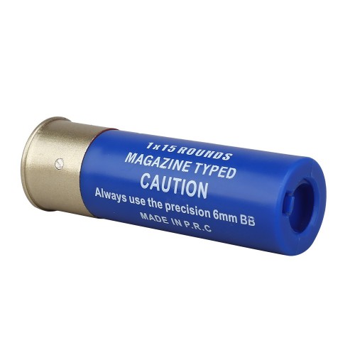 WOSPORT CARTRIDGE MAGAZINE 1X15 - 6 PIECES BLUE [WO-EX15BLU]