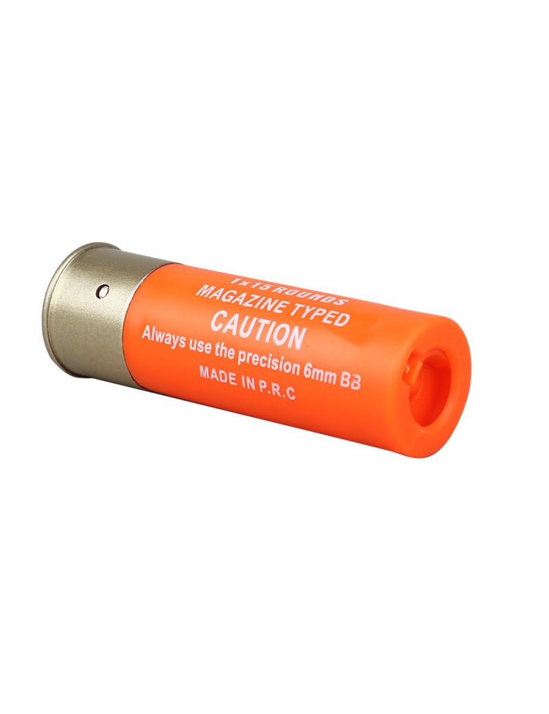 WOSPORT CARTRIDGE MAGAZIN 1X15 - 6 STÜCK ORANGE [WO-EX15AR]
