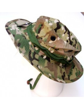 CAPPELLO JUNGLE CON FALDA IN COTONE MULTICAM TG. S  [JM-016S]